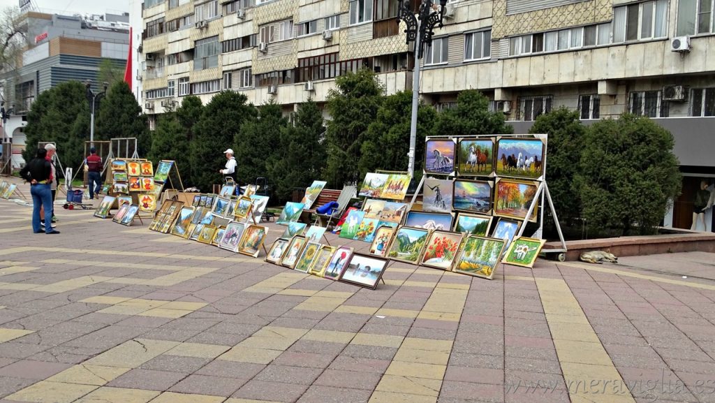 Calle Arbat de Almaty