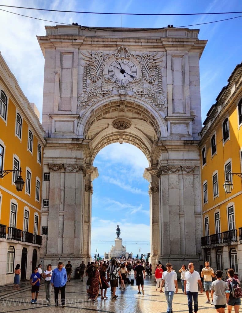 Arco de entrada a la Plaza del Comercio de Lisboa