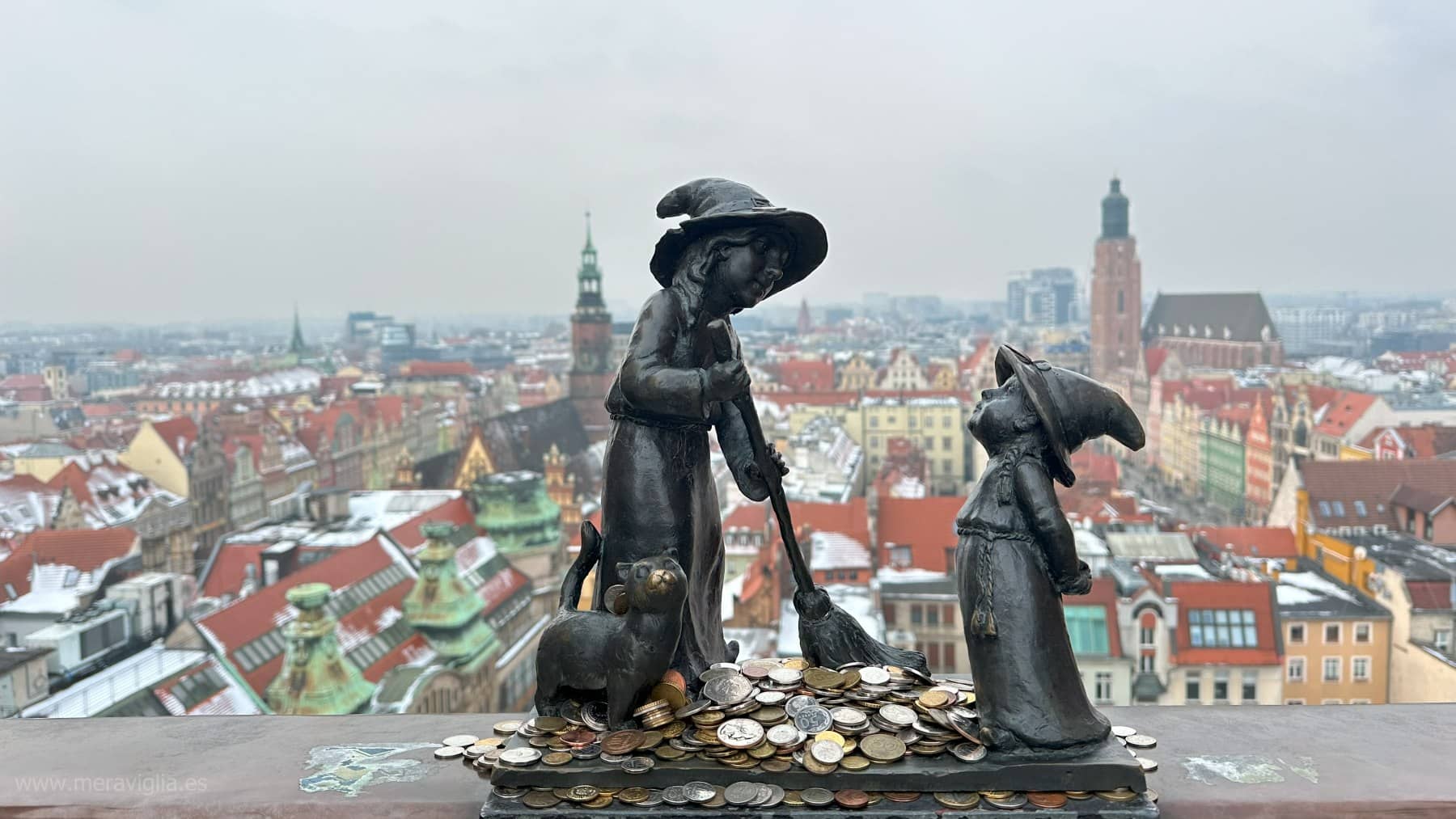 Esculturas en el Puente de los Penitentes, Wroclaw.